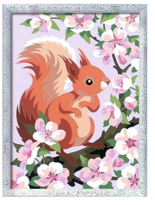 CreART - Spring Squirrel Paint by Numbers