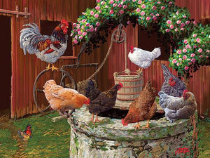 Easy Handling Puzzle: The Chickens Are Well 275pc