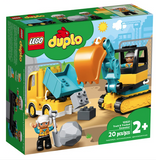 Lego Duplo Truck & Tracked Excavator