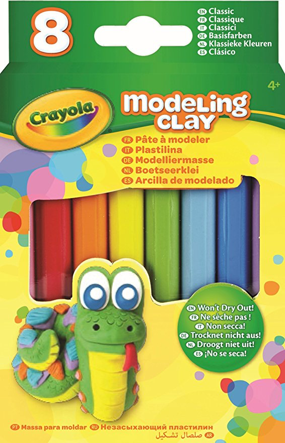 Modeling Clay: 8 Classic Colors
