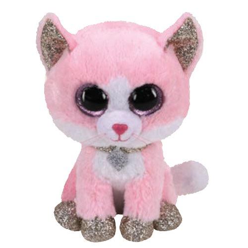 Beanie Boos: Fiona Pink Cat 6”