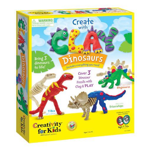Create with Clay Dinosaurs Art Kit