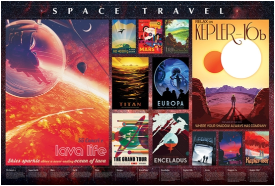 Space Travel Posters 2000pc